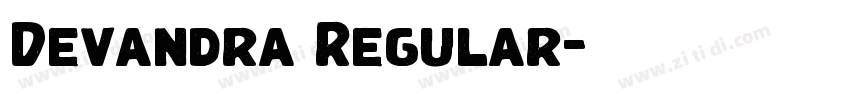 Devandra Regular字体转换